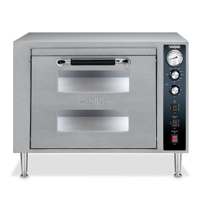 Waring WPO700 Countertop Pizza Oven - Double Deck, 240v/1ph, 120 V, Stainless Steel