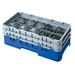 Cambro 10HS434186 Camrack Glass Rack - (2)Extenders, 10 Compartments, Navy Blue, 2 Extenders