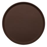 Cambro 1600TL138 15 47/50" Round Treadlite Tray, NonSkid, Fiberglass, Tavern Tan, 16" Diameter, Polyester, Brown