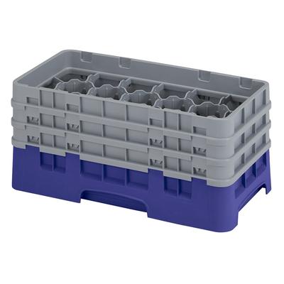 Cambro 17HS638186 Camrack Glass Rack - (3)Extenders, 17 Compartment, Navy Blue, 17 Compartments, 3 Extenders