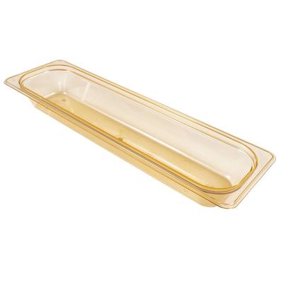 Cambro 22LPHP150 2 1/2"D Half Size Long High Temp Food Pan - Non Stick, Amber