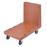 Cambro 2436UTH157 600 lb Platform Truck - 41 3/4"L x 24 7/8"W, (4) 5-in. Casters, Coffee Beige