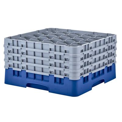 Cambro 25S900168 Camrack Glass Rack w/ (25) Compartments - (4) Extenders, Blue, 25 Compartments