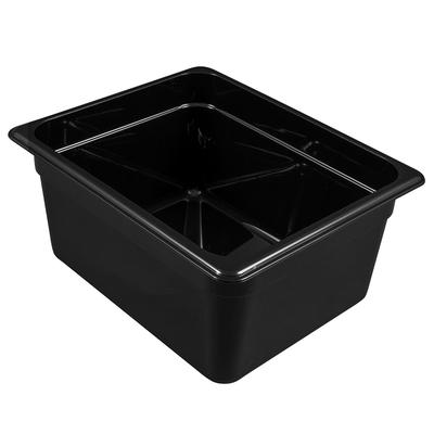 Cambro 26HP110 6"D Half Size High Temp Food Pan - Non-Stick, 6" Depth, Black