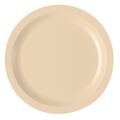 Cambro 725CWNR133 Camwear 7 1/4" Plastic Salad Plate, Beige, 9"