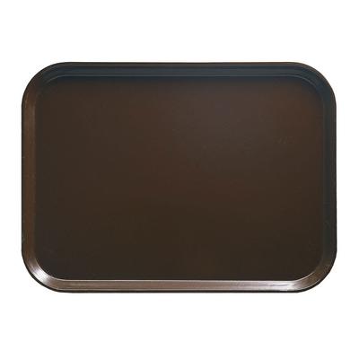 Cambro 810116 Fiberglass Camtray Cafeteria Tray - 9 4/5"L x 8"W, Brazil Brown, 1 Dozen