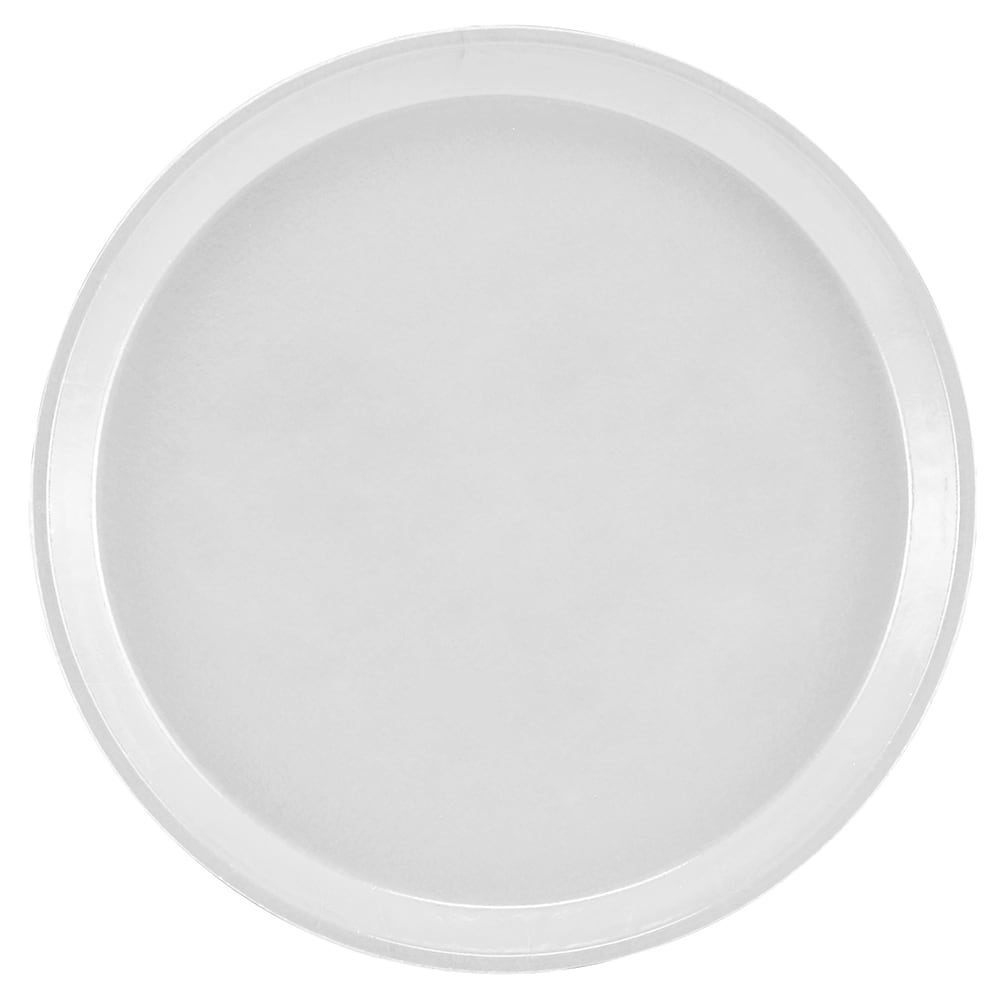 Cambro 900148 9" Round Serving Camtray - Fiberglass, White, Case of 12