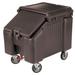 Cambro ICS100L4S131 SlidingLid 100 lb Insulated Mobile Ice Caddy - Plastic, Dark Brown, 100-lb. Capacity