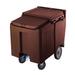 Cambro ICS125LB131 SlidingLid 125 lb Insulated Mobile Ice Caddy - Plastic, Dark Brown, Sliding Lid