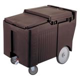 Cambro ICS175LB131 175 lb Insulated Mobile Ice Caddy - Plastic, Dark Brown, 175-lb. Capacity