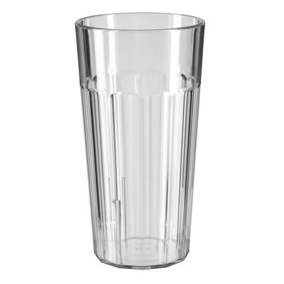 Cambro NT20152 22 oz Clear Fluted Plastic Tumbler