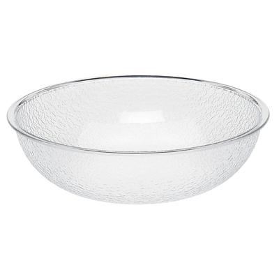 Cambro PSB18176 18" Round Camwear Salad Bowl - 20 1/5 qt Capacity, Pebbled, Clear, Case of 4