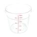 Cambro RFSCW18135 18 qt Camwear Round Storage Container - Clear