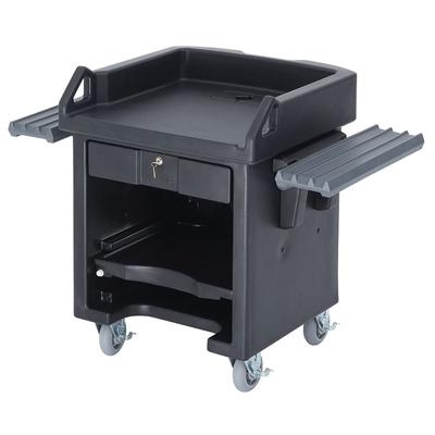 Cambro VCSWR110 52 3/4"W Cash Register Stand w/ Plastic Top, 43"H, Black