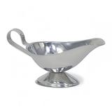 Browne 515039 Gravy Boat, 3 oz, Stainless Steel, Gadroon Base, Silver