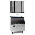 Ice-O-Matic CIM0320FA/B40PS 313 lb Full Cube Commercial Ice Machine w/ Bin - 344 lb Storage, Air Cooled, 115v