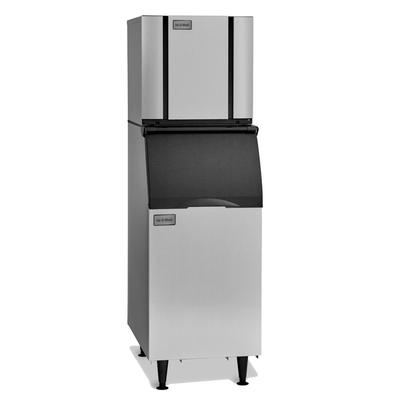 Ice-O-Matic CIM0320HA/B42PS 313 lb Elevation Series Half Cube Commercial Ice Machine w/ Bin - 351 lb Storage, Air Cooled, 115v