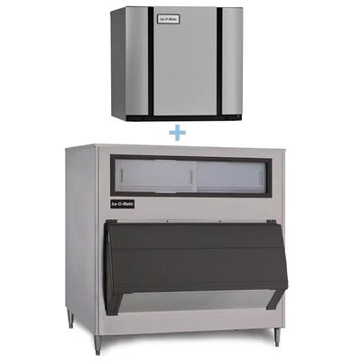 Ice-O-Matic CIM0520FA/B1600-60 561 lb Elevation Series Full Cube Commercial Ice Machine w/ Bin - 1660 lb Storage, Air Cooled, 115v, Dual Exhaust System, Stainless Steel