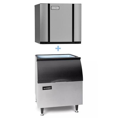 Ice-O-Matic CIM0836HA49/B40PS 896 lb Elevation Series Half Cube Commercial Ice Machine w/ Bin - 344 lb Storage, Air Cooled, 208-230v, 344-lb. Capacity