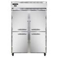 Continental 2RNHD 52" 2 Section Reach In Refrigerator, (4) Left/Right Hinge Solid Doors, 115v, Silver