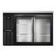 Continental BB50NSGD 50" Bar Refrigerator - (2) Sliding Glass Doors, Black, 115v