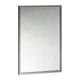 Bobrick B-165 2436 Channel-Frame Mirror, 24" X 36", 430 Stainless, Channel Frame, Silver