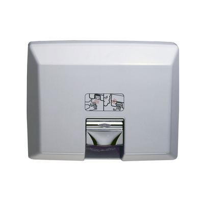 Bobrick 750115V Automatic Recessed Hand Dryer w/ 80 Second Dry Time - White, 115v, White Enameled Cast Iron, 115 V