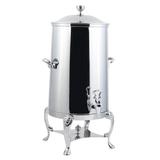 Bon Chef 48003C Lion 3 gal Low Volume Dispenser Coffee Urn w/ 1 Tank, Chafing Fuel, Silver