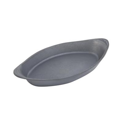 Bon Chef 5001T 12 oz. Oval, Tempo Au Gratin Dish, Aluminum, Black
