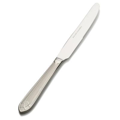 Bon Chef S1412 9 5/6" Dinner Knife with 13/0 Stainless Steel Grade, Viva Pattern, Solid Handle
