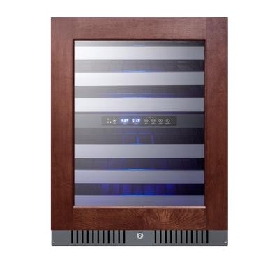 Summit ALWC532PNR 23 1/2" 1 Section Commercial Wine Cooler w/ (2) Zones - 46 Bottle Capacity, 115v, Black