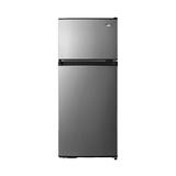 Summit CP73PL 4.5 cu ft Compact Refrigerator & Freezer w/ Solid Doors - Stainless/Black, 115v, Silver