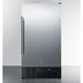 Summit FF1843BSS 17 3/4" W Undercounter Refrigerator w/ (1) Section & (1) Door, 115v, Silver