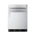 Summit SPR7BOSSTSR 23 3/4" Undercounter Refrigerator w/ (1) Door & (1) Speed Rail, 115v, Stainless Steel