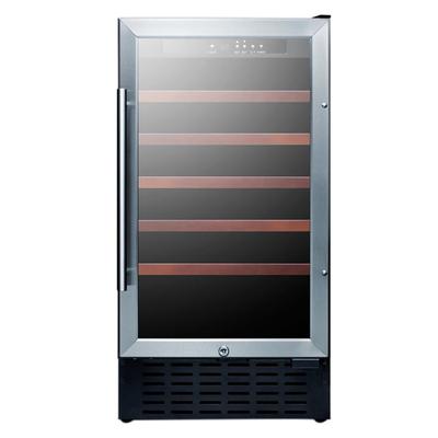 Summit SWC1840BCSSADA 17 3/4" 1 Section Commercial Wine Cooler w/ (1) Zone - 34 Bottle Capacity, 115v, Silver