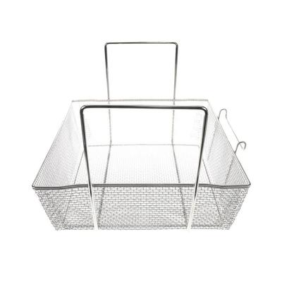 Pitco P6072180 Fryer Basket w/ Uncoated Handle & Front Hook, 17 1/2" x 16 3/4" x 5 3/4"