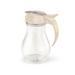 Vollrath 1414-18 16 oz Dripcut Teardrop Dripcut Server - Polycarbonate, Beige Plastic Top, Clear