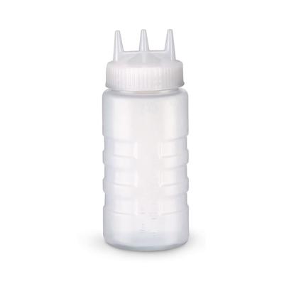 Vollrath 3316-13 16 oz Squeeze Bottle - Wide Mouth, Clear Cap, Clear