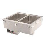 Vollrath 3639960 Drop-In Hot Food Well w/ (2) Full Size Pan Capacity, 120v, Stainless Steel