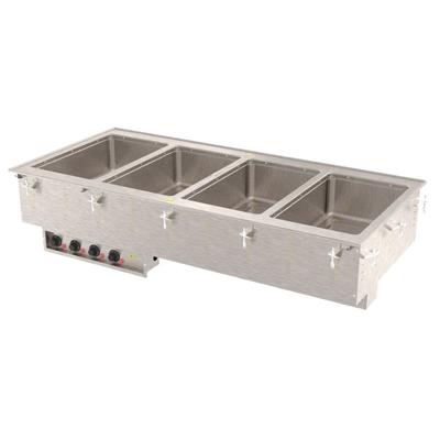Vollrath 3640761 Drop-In Hot Food Well w/ (4) Full Size Pan Capacity, 208 240v/1ph, Stainless Steel