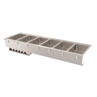 Vollrath 3640970 Drop-In Hot Food Well w/ (6) Full Size Pan Capacity, 208v/1ph, Stainless Steel