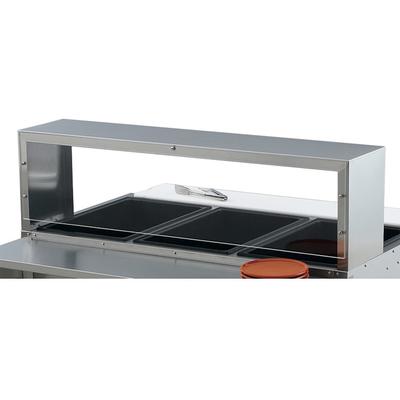 Vollrath 38052 32" Single Deck Cafeteria Breath Guard - 32x10x13" Plexiglas Guard, Stainless, Acrylic Shield, 32" x 10" x 13", Clear