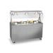 Vollrath 3872346 Affordable Portable 46" Mobile Food Bar w/ Cabinet & Stainless Top - Granite, 120v, Gray