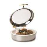 Vollrath 46122 Intrigue Round Chafer w/ Hinged Lid & Induction Heat, Stainless Steel