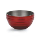 Vollrath 4659015 1 7/10 qt Round Insulated Bowl - 18 ga Stainless, Dazzle Red