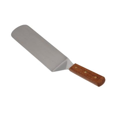 Vollrath 48081 14" Hamburger Turner - Wood Handle, Chrome Stainless, Stainless Steel with Satin Finish, Silver