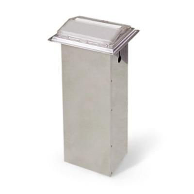 Vollrath 6525-13 In-Counter Napkin Dispenser - 500 Capacity, Clear Faceplate, Stainless, Silver