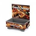 Vollrath 720200103 Full Size Soup Merchandiser Base - Country Kitchen, Menu Board, 120v, Stainless Steel