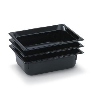 Vollrath 8026420 6"D Half Size Food Pan, Black