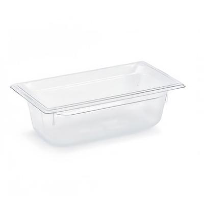 Vollrath 8034410 4"D Third Size Food Pan, Clear